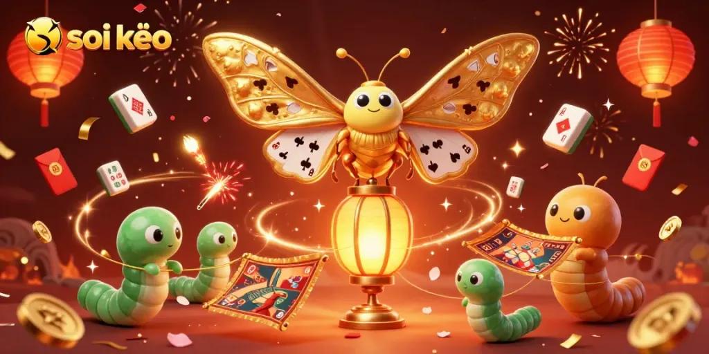 Engage with soi kèo predictions through vibrant casino-themed illustration.