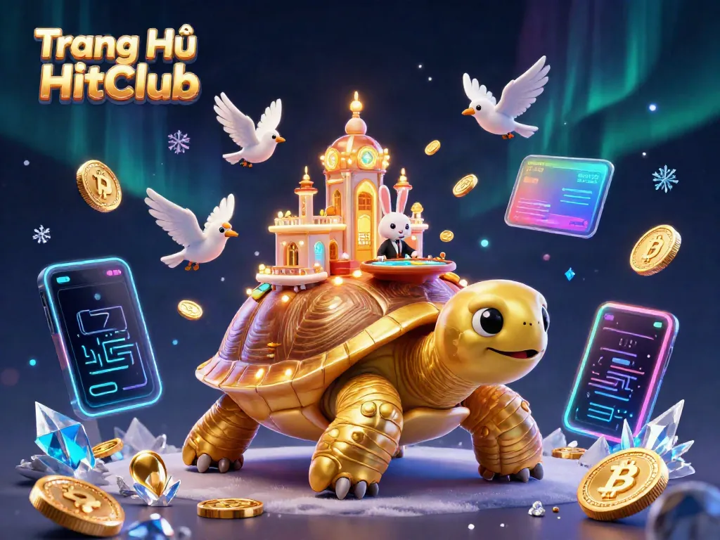 Engage in thrilling gameplay at Trang Chủ HitClub, featuring a gold tortoise casino and cards.