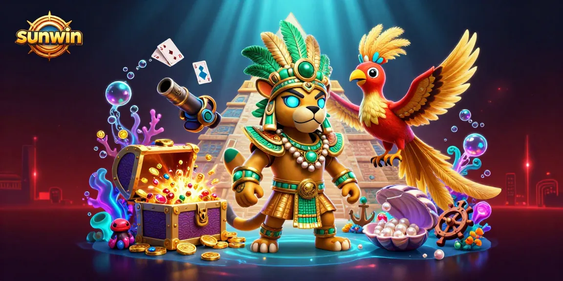 Experience thrilling gameplay at Sunwin, featuring engaging characters and vibrant casino elements.